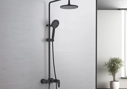 Душевая система Aquatek БЕТТА AQ2140MB Черный матовый Душевая система Aquatek БЕТТА AQ2140MB Черный матовый