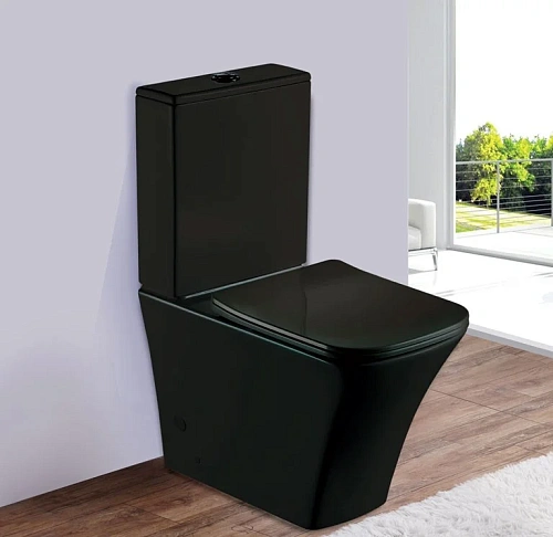 Унитаз напольный Esbano CRISAN (ESUNCRISMB) Matt Black 625x365x820 с крышкой микролифт Унитаз напольный Esbano CRISAN (ESUNCRISMB) Matt Black 625x365x820 с крышкой микролифт