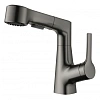 Смеситель для раковины Wonzon & Woghand с выдвижным изливом, темный графит (WW-121B108-BGG) Смеситель для раковины Wonzon & Woghand с выдвижным изливом, темный графит (WW-121B108-BGG)