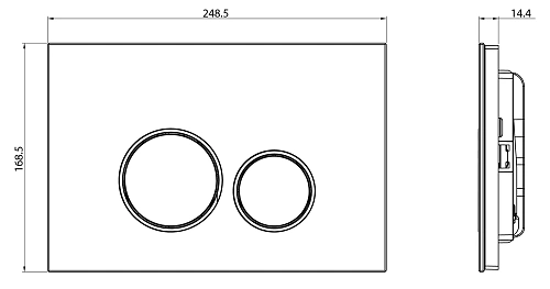 Клавиша смыва CHARUS BAGLIORE FP.330.AQUABLUE.10 лазурно-синий Клавиша смыва CHARUS BAGLIORE FP.330.AQUABLUE.10 лазурно-синий