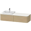 Картинка анонса товара «тумба под раковину duravit happy d.2 plus hp4934l7171 подвесная 160 см средиземноморский дуб»
