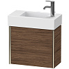 Картинка анонса товара «тумба под раковину duravit xviu xv4232lb121 подвесная 48.4 см орех темный»