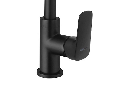 Смеситель для кухни Aquatek ВЕГА AQ1081MB черный матовый Смеситель для кухни Aquatek ВЕГА AQ1081MB черный матовый