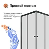 Душевой уголок DIWO Анапа 90х90, профиль черный матовый 569209 Душевой уголок DIWO Анапа 90х90, профиль черный матовый 569209