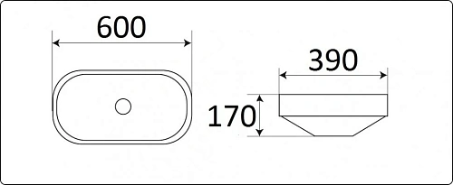 Раковина CeramaLux 5006C врезная, белый Раковина CeramaLux 5006C врезная, белый