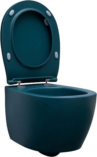 Унитаз подвесной Allen Brau Fantasy 4.11004.PT с крышкой, петроль Унитаз подвесной Allen Brau Fantasy 4.11004.PT с крышкой, петроль