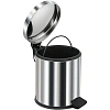 Корзина для мусора BERGES для мусора с педалью 5 л, микролифт,хром 121006 Корзина для мусора BERGES для мусора с педалью 5 л, микролифт,хром 121006