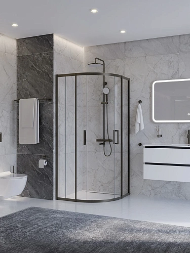 Душевой уголок CEZARES PLANE-R-2-90-C-GM 90x90 см Душевой уголок CEZARES PLANE-R-2-90-C-GM 90x90 см