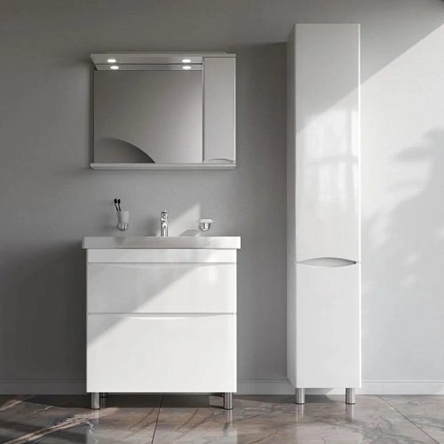 Тумба под раковину AM.PM Like M80FSX0802WG напольная, 80 см, белый Тумба под раковину AM.PM Like M80FSX0802WG напольная, 80 см, белый