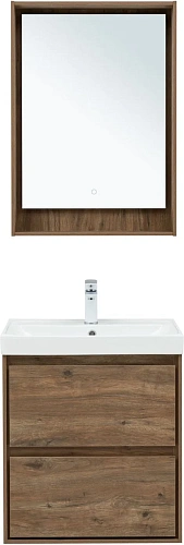 Тумба под раковину Aquanet Милан 60 дуб рустикальный 00336377 подвесная Тумба под раковину Aquanet Милан 60 дуб рустикальный 00336377 подвесная