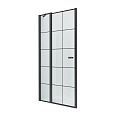 Душевая дверь NEW TRENDY NEW SOLEO BLACK одинарные 90x195 D-0279A (черный) Душевая дверь NEW TRENDY NEW SOLEO BLACK одинарные 90x195 D-0279A (черный)