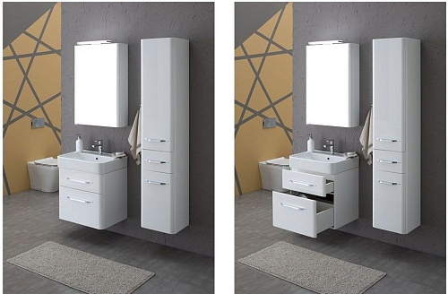 Тумба под раковину Aquanet Виченца 60 белый 00196252 Тумба под раковину Aquanet Виченца 60 белый 00196252