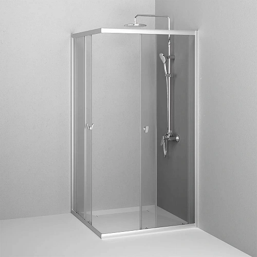 Душевой уголок AM.PM Sunny W87G-403-100100-MT 100x100 серебро, стекло прозрачное Душевой уголок AM.PM Sunny W87G-403-100100-MT 100x100 серебро, стекло прозрачное
