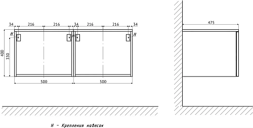 Тумба STWORKI Ольборг 100 481935 Тумба STWORKI Ольборг 100 481935