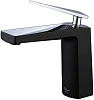 Смеситель для раковины Boheme Venturo черный-хром 371-B
