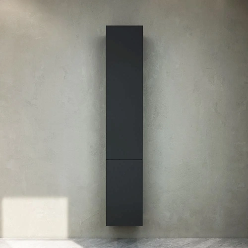 Шкаф-пенал AM.PM Gem M90CHR0306BM подвесной, правый, 30 см, push-to-open, черный матовый Шкаф-пенал AM.PM Gem M90CHR0306BM подвесной, правый, 30 см, push-to-open, черный матовый