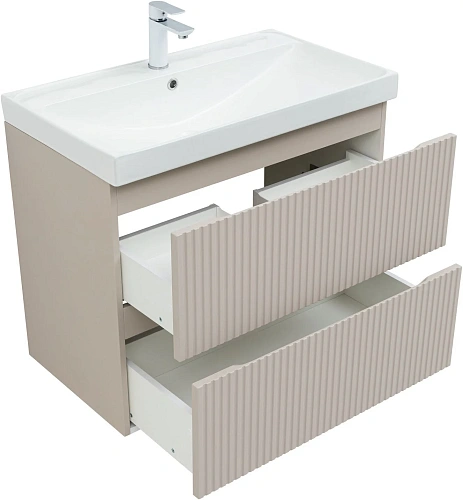 Тумба под раковину Aquanet Джейн Flat 80 00343977 бежевый Тумба под раковину Aquanet Джейн Flat 80 00343977 бежевый
