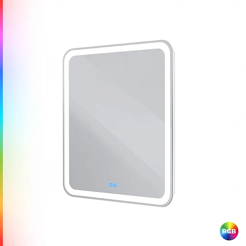 Зеркало CEZARES MULTICOLORE 700x800x30 CZR-SPC-MC-700-800-RGB-TCH с подсветкой RGB и сенсором Зеркало CEZARES MULTICOLORE 700x800x30 CZR-SPC-MC-700-800-RGB-TCH с подсветкой RGB и сенсором