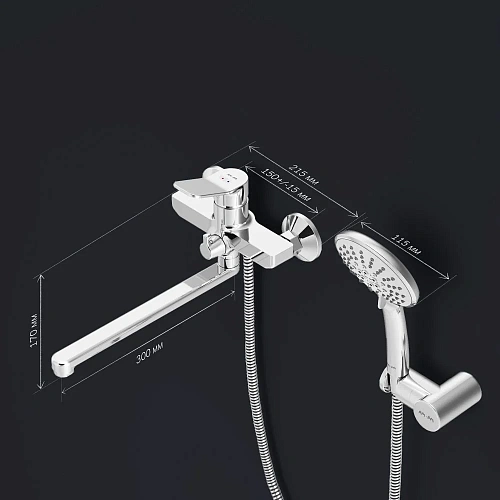 Смеситель для ванны AM.PM X-Joy F85A95000 хром Смеситель для ванны AM.PM X-Joy F85A95000 хром