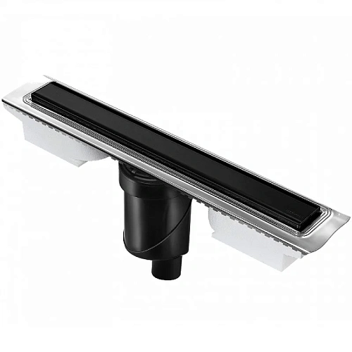 Душевой лоток BERGES B1 Keramik 700 нержавеющая сталь, матовый черный, S-сифон D50/110 вертикальный 095018 Душевой лоток BERGES B1 Keramik 700 нержавеющая сталь, матовый черный, S-сифон D50/110 вертикальный 095018