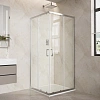 Душевой уголок Aquatek AQ.KV.100.1CH стекло прозрачное, квадратный, двери раздвижные, 200x100x100 см, профиль хром Душевой уголок Aquatek AQ.KV.100.1CH стекло прозрачное, квадратный, двери раздвижные, 200x100x100 см, профиль хром