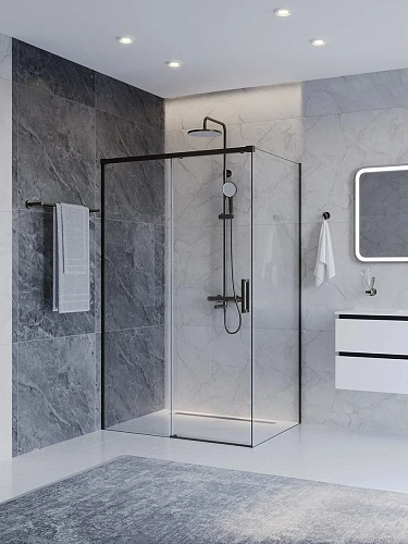 Душевой уголок CEZARES PLANE-AH-1-110/90-C-GM 110x90 см Душевой уголок CEZARES PLANE-AH-1-110/90-C-GM 110x90 см