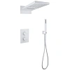 Душевая система ABBER Weiss Insel AF8052W скрытого монтажа без излива, термостат, белый Душевая система ABBER Weiss Insel AF8052W скрытого монтажа без излива, термостат, белый
