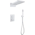 Душевая система ABBER Weiss Insel AF8052W скрытого монтажа без излива, термостат, белый Душевая система ABBER Weiss Insel AF8052W скрытого монтажа без излива, термостат, белый