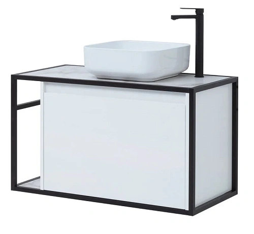 Тумба под раковину Aquanet Nova Lite Loft 90 R белый 00261651 Тумба под раковину Aquanet Nova Lite Loft 90 R белый 00261651