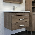 Тумба с раковиной Comforty Никосия 70П 00-00008855 дуб темный раковина Como 70 Тумба с раковиной Comforty Никосия 70П 00-00008855 дуб темный раковина Como 70