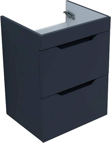 Тумба под раковину Aquanet Практика 50 маренго 2 ящика 00330456 напольная/подвесная Тумба под раковину Aquanet Практика 50 маренго 2 ящика 00330456 напольная/подвесная