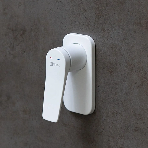 Смеситель для душа Lemark Bronx LM3723MW встраиваемый, белый/матовый Смеситель для душа Lemark Bronx LM3723MW встраиваемый, белый/матовый