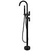 Картинка анонса товара «смеситель для ванны black&amp;white uk8320b напольный, matt black 8320buk»