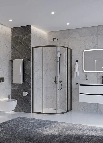 Душевой уголок CEZARES PLANE-R-2-90-C-GM 90x90 см Душевой уголок CEZARES PLANE-R-2-90-C-GM 90x90 см