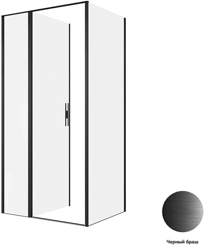 Душевой уголок Allen Brau Priority 100x80 3.31030.BBA + 3.31042.BBA черный браш Душевой уголок Allen Brau Priority 100x80 3.31030.BBA + 3.31042.BBA черный браш