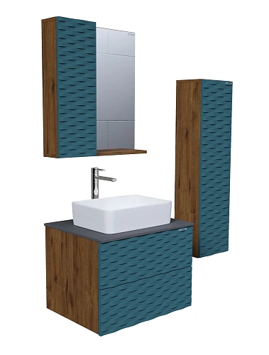 Зеркальный шкаф GROSSMAN АЛЬБА-65 см Лев. веллингтон/бриз 65x75 206502 Зеркальный шкаф GROSSMAN АЛЬБА-65 см Лев. веллингтон/бриз 65x75 206502