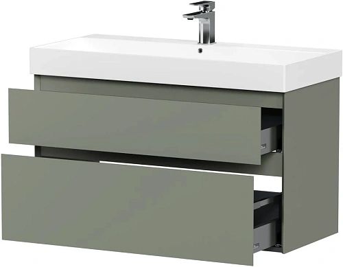 Тумба под раковину Allen Brau Infinity 100 1.210027.CGM олива матовый Тумба под раковину Allen Brau Infinity 100 1.210027.CGM олива матовый