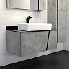 Тумба с раковиной Comforty Эдинбург-90 00004149881 бетон светлый с черной столешницей и раковиной Comforty 78189 Тумба с раковиной Comforty Эдинбург-90 00004149881 бетон светлый с черной столешницей и раковиной Comforty 78189