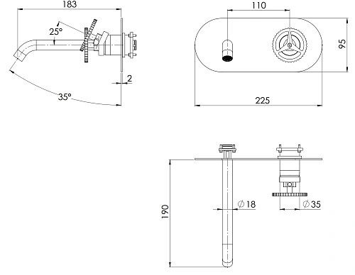Смеситель для раковины Remer Chrono CH15LWBBO, белый матовый Смеситель для раковины Remer Chrono CH15LWBBO, белый матовый