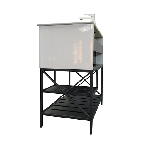 Тумба с раковиной Comforty Бредфорд-90 00-00009955 белый глянец раковина Comforty 90E Тумба с раковиной Comforty Бредфорд-90 00-00009955 белый глянец раковина Comforty 90E