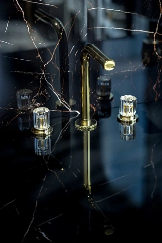 Смеситель для раковины Boheme ELEGANTE GOLD 152-G-EL Смеситель для раковины Boheme ELEGANTE GOLD 152-G-EL