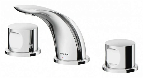 Смеситель для раковины AM.PM Sensation F3008000 трехсекционный встраиваемый, хром Смеситель для раковины AM.PM Sensation F3008000 трехсекционный встраиваемый, хром