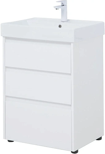 Тумба под раковину Aquanet Nova Lite 60 белый глянец (3 ящика) 00302469 Тумба под раковину Aquanet Nova Lite 60 белый глянец (3 ящика) 00302469