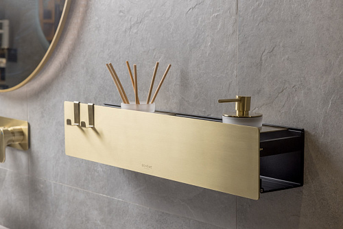 Полка Boheme настенная 60см Matt Gold/Матовое золото 10966-MG Полка Boheme настенная 60см Matt Gold/Матовое золото 10966-MG