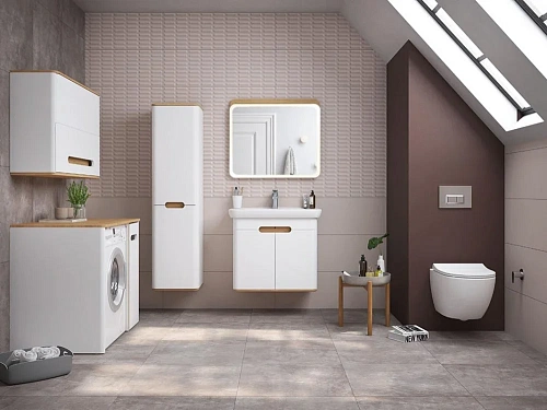 Шкаф-пенал Vitra Sento 40 см 60842 матовый белый, правый Шкаф-пенал Vitra Sento 40 см 60842 матовый белый, правый