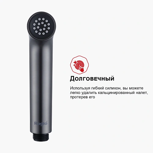 Гигиенический душ Raglo R03.52.09 встраиваемый, графит Гигиенический душ Raglo R03.52.09 встраиваемый, графит