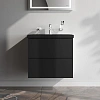 Тумба под раковину AM.PM Gem M90FHX06022BM подвесная, 60 см push-to-open, черный матовый Тумба под раковину AM.PM Gem M90FHX06022BM подвесная, 60 см push-to-open, черный матовый