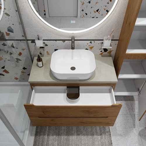 Тумба со столешницей и раковиной BelBagno ETNA 100 etna100rn-kepmco-1302-set подвесная ETNA100RN-KEPMCO-1302-SET Тумба со столешницей и раковиной BelBagno ETNA 100 etna100rn-kepmco-1302-set подвесная ETNA100RN-KEPMCO-1302-SET