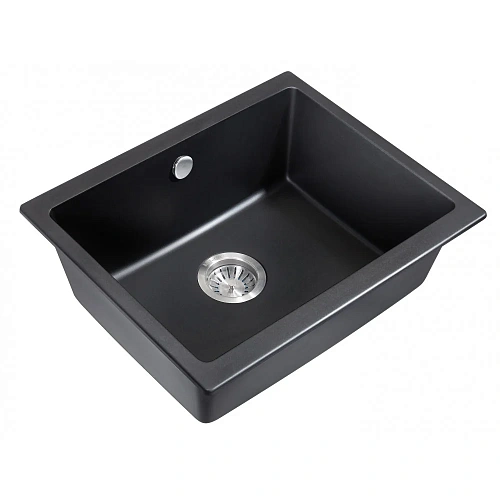 Кухонная мойка Milacio Leon 55 Cuarzo (MC.77081), черный матовый Кухонная мойка Milacio Leon 55 Cuarzo (MC.77081), черный матовый