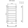 Полотенцесушитель электрическийкабельный Ника STEP-2 80/40 RAL9016 белый матовый U Полотенцесушитель электрическийкабельный Ника STEP-2 80/40 RAL9016 белый матовый U